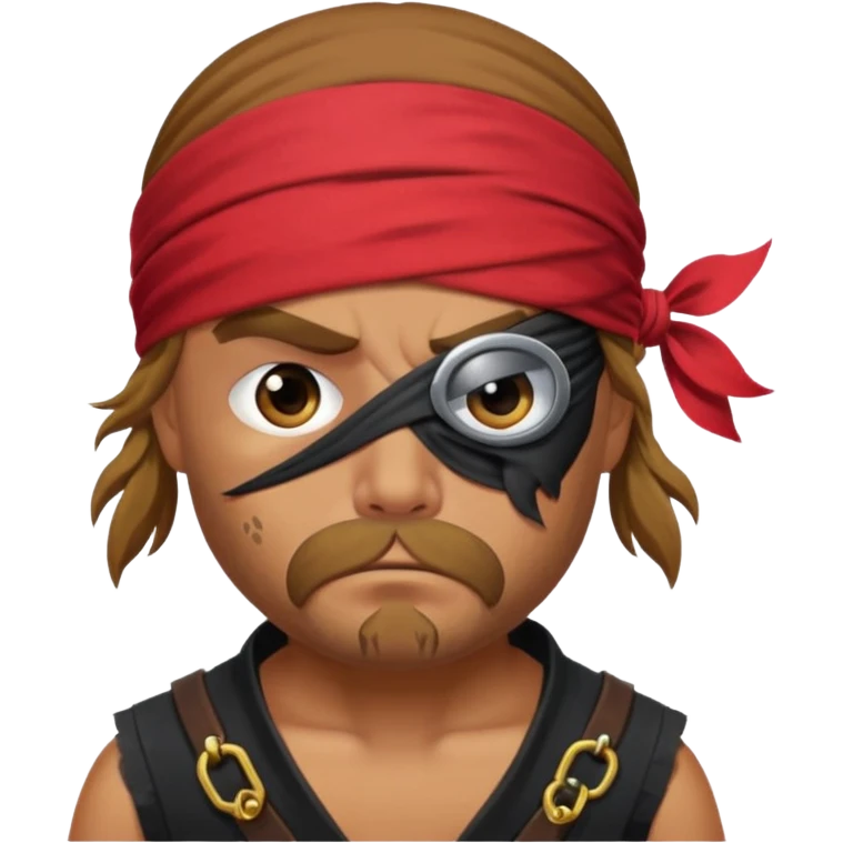 Irritated pirate emoji