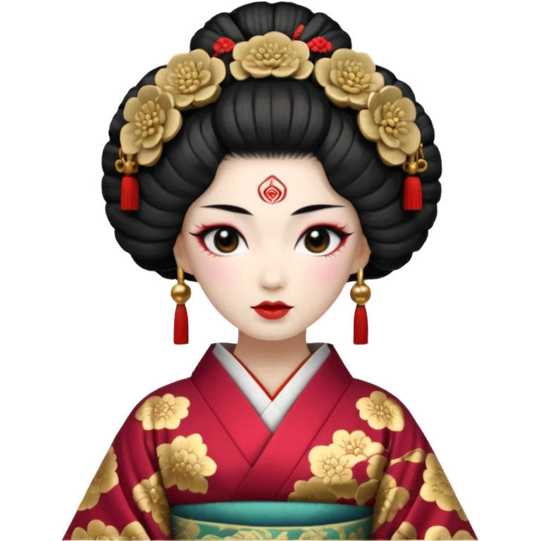 geisha hold medusa head  emoji