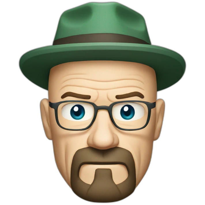 walter white playing curling emoji