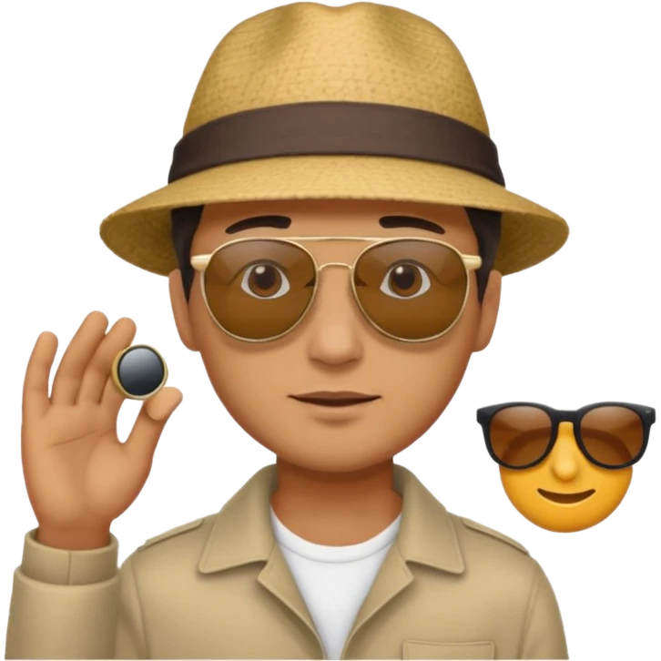 man searching something with people emoji