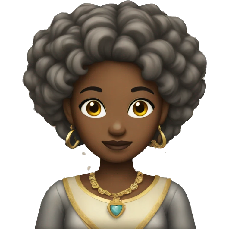 Black girl princess  emoji