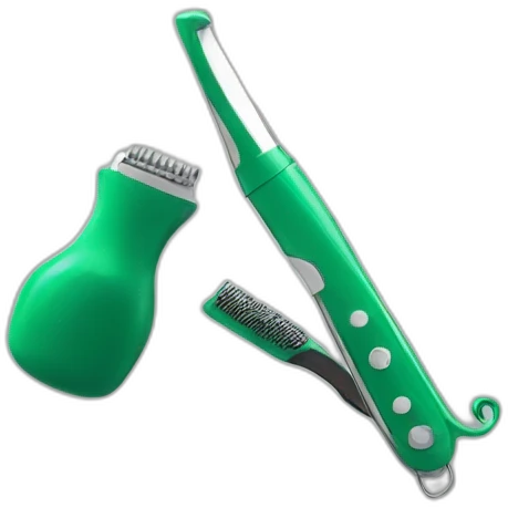 barber instrument green emoji