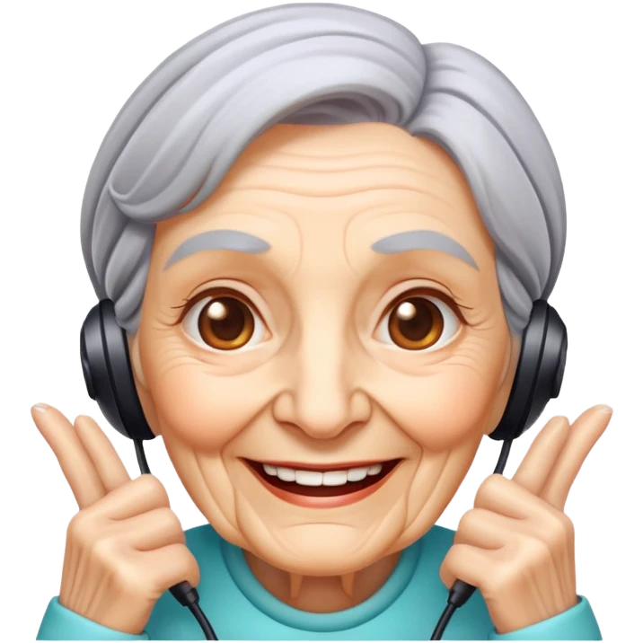 old gamer lady emoji