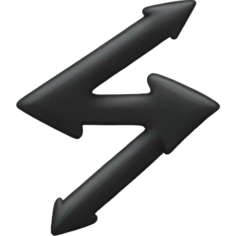 short black arrow emoji