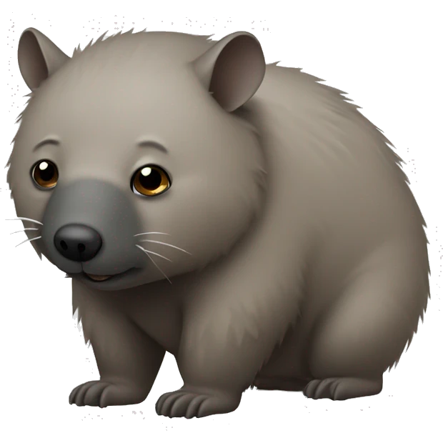 sick wombat with a cold emoji