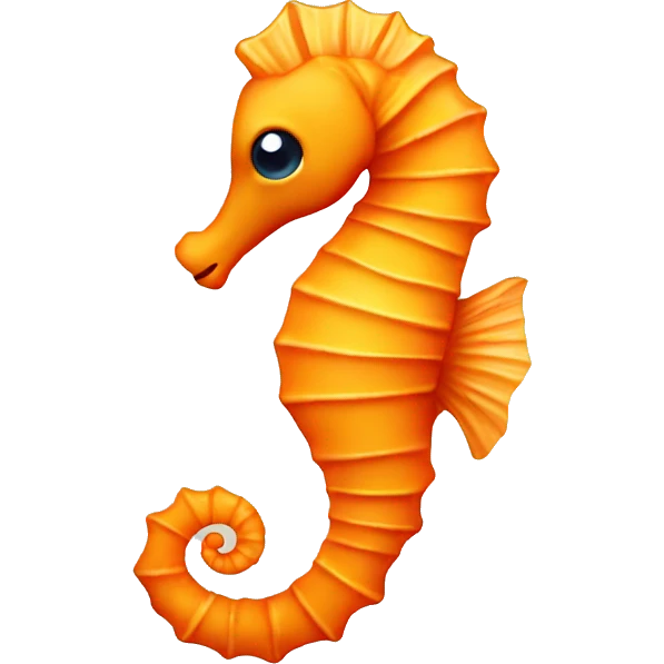 Orange Seahorse emoji
