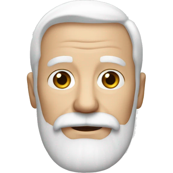 a white grandpa with a white beard emoji