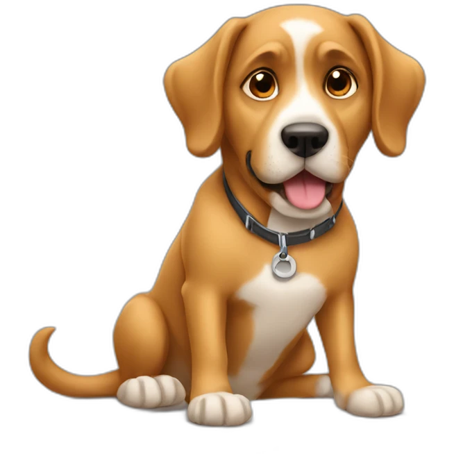dog writing blog emoji