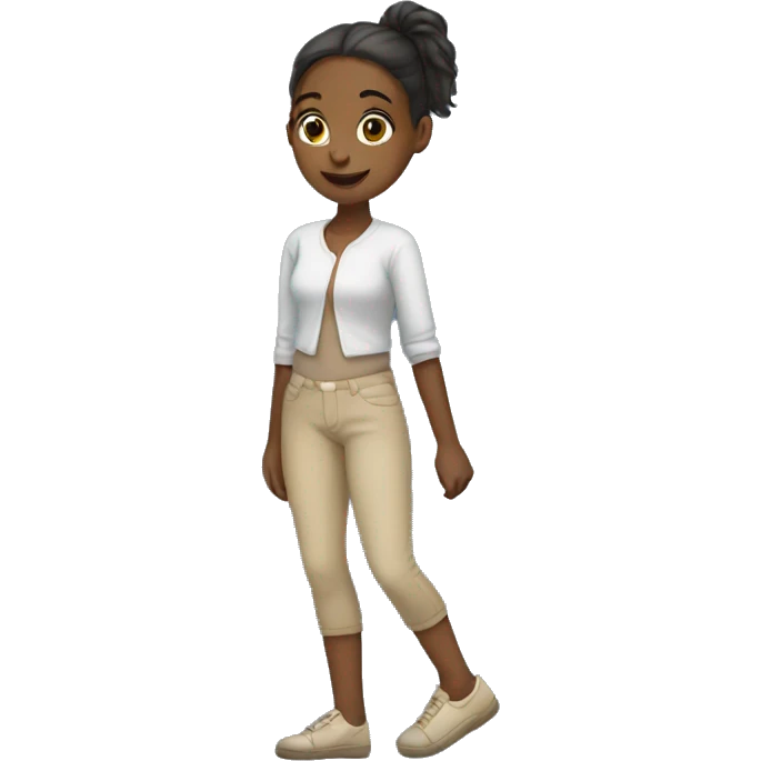 Girl with one leg emoji