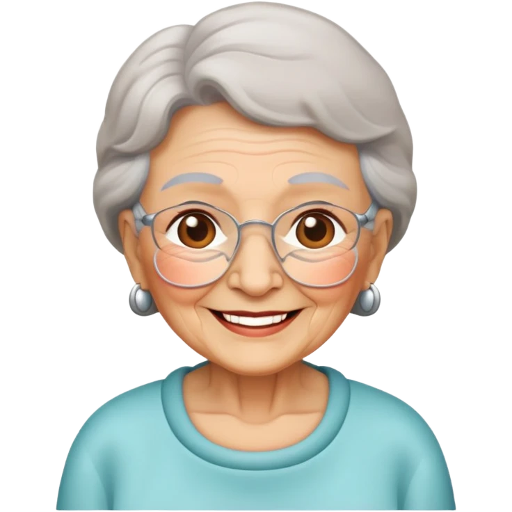 realistic portrait of a grandma  emoji