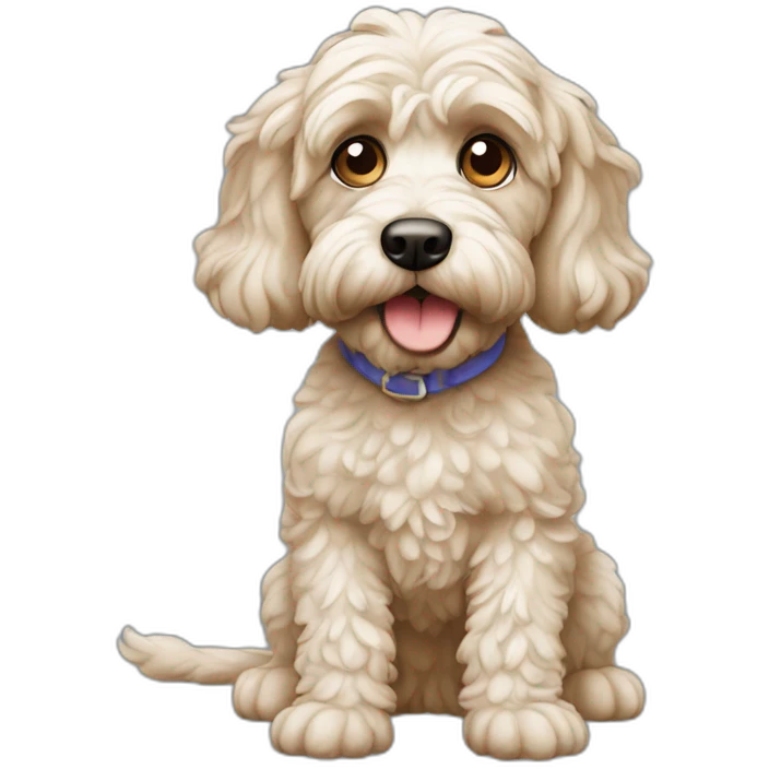 confused cockapoo emoji