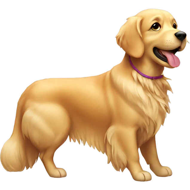 Golden retriever talking  emoji