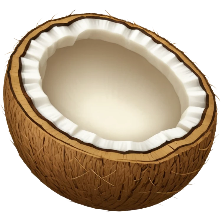 
light beige coconut emoji