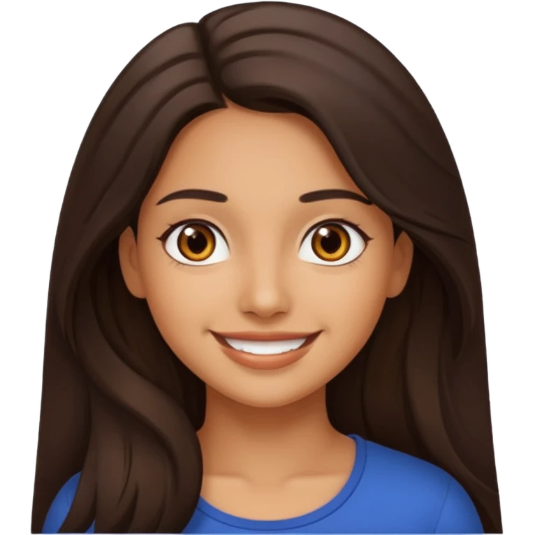 Latina girl smiling emoji
