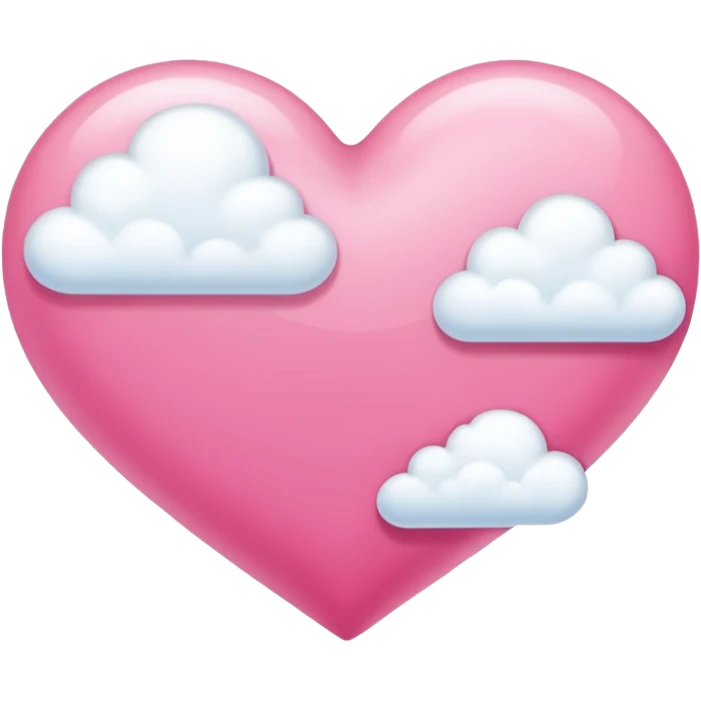 pink heart + cloud emoji emoji