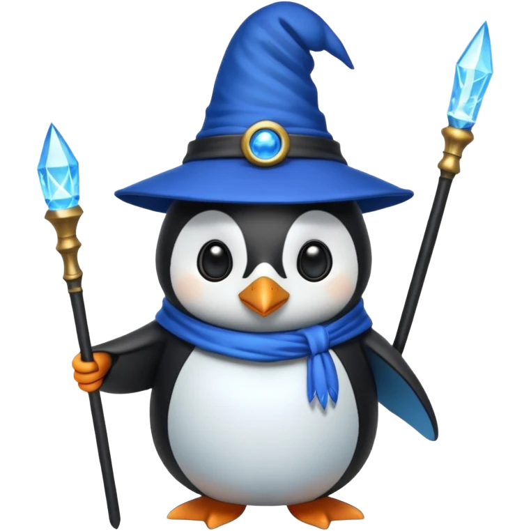 Penguin Wizard emoji