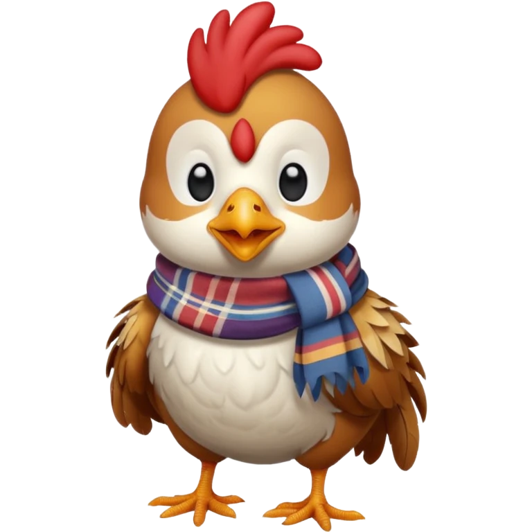 chicken with scarf emoji