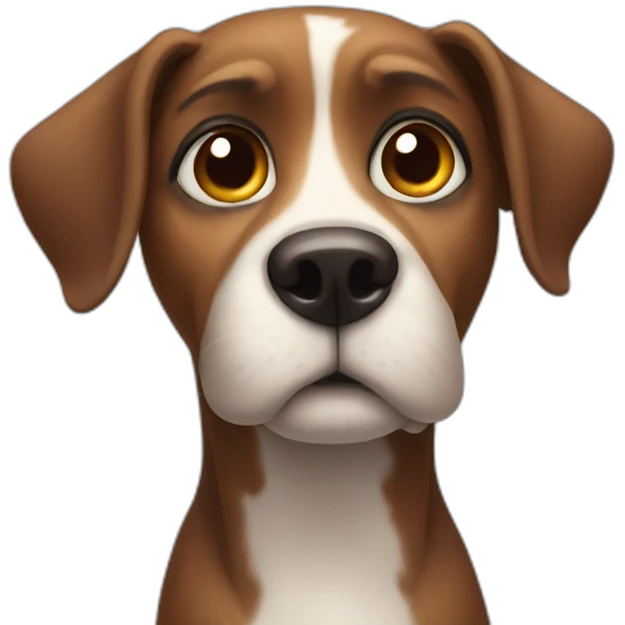 thinking dog emoji