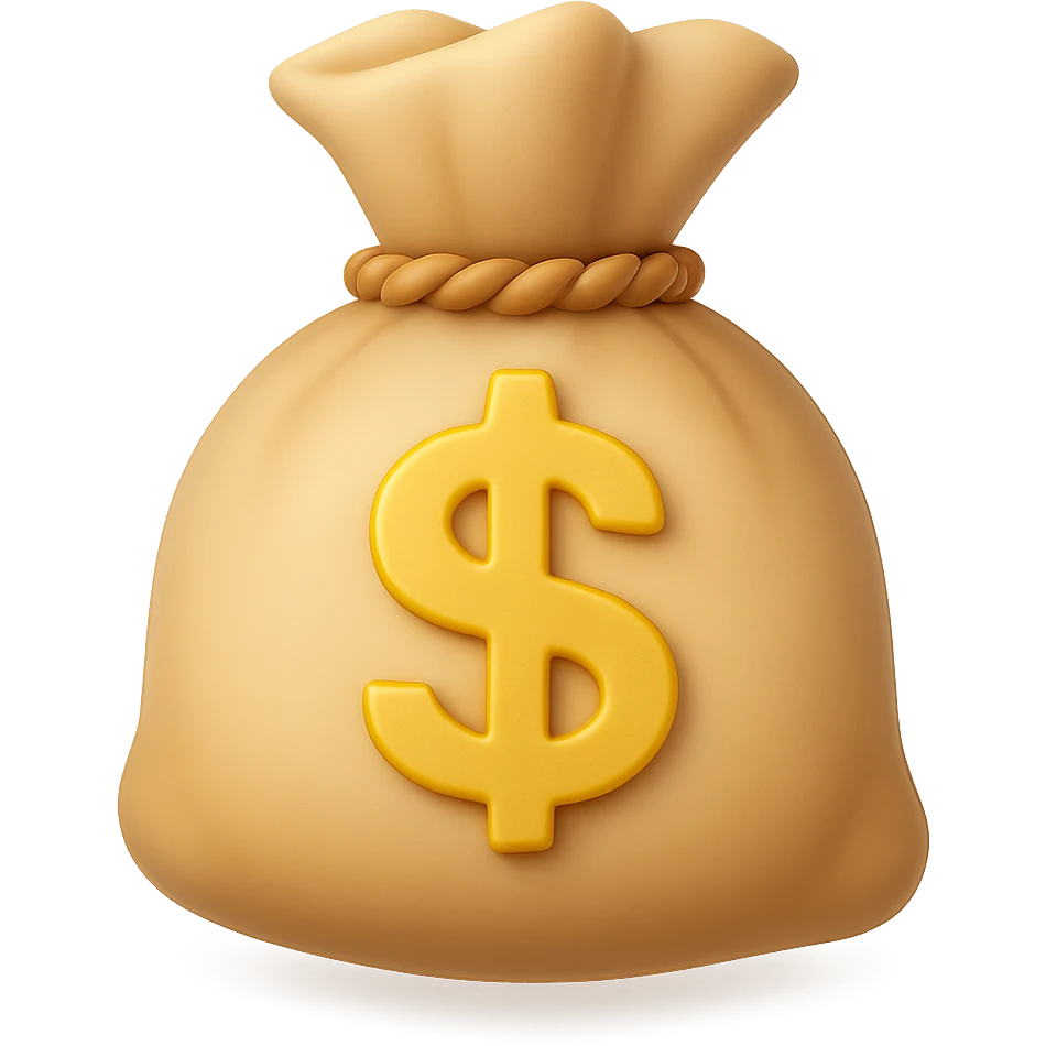 {
  "title": "3D Skeuomorphic Emoji Icon Schema",
  "type": "object",
  "properties": {
    "object": {
      "type": "string",
      "description": "Name of the object to be represented (e.g., 'money bag', 'camera', 'pizza')."
    },
    "style": {
      "type": "string",
      "enum": ["3D skeuomorphic emoji"],
      "description": "Visual style to be used for rendering."
    },
    "materials": {
      "type": "object",
      "properties": {
        "base": {
          "type": "string",
          "description": "Primary material texture, e.g., 'smooth cloth', 'metallic', 'plastic'."
        },
        "details": {
          "type": "array",
          "items": { "type": "string" },
          "description": "Secondary materials or embellishments (e.g., rope, buttons, stitching)."
        }
      }
    },
    "colors": {
      "type": "object",
      "properties": {
        "baseColor": {
          "type": "string",
          "description": "Main color of the object (e.g., '#F5DEB3' for a beige sack)."
        },
        "accentColors": {
          "type": "array",
          "items": { "type": "string" },
          "description": "Accent or highlight colors (e.g., yellow for dollar sign)."
        }
      }
    },
    "lighting": {
      "type": "object",
      "properties": {
        "type": {
          "type": "string",
          "enum": ["soft", "ambient", "studio"],
          "description": "Lighting type used to shade and define volume."
        },
        "shadows": {
          "type": "boolean",
          "description": "Indicates if soft drop shadows are used."
        }
      }
    },
    "geometry": {
      "type": "object",
      "properties": {
        "dimensionality": {
          "type": "string",
          "enum": ["3D"],
          "description": "Indicates that object is rendered in 3D."
        },
        "roundedEdges": {
          "type": "boolean",
          "description": "Indicates if object has smooth, rounded edges."
        }
      }
    },
    "expression": {
      "type": "string",
      "enum": ["playful", "realistic", "friendly"],
      "description": "Overall emotional tone of the icon."
    },
    "background": {
      "type": "string",
      "enum": ["transparent", "white", "gradient"],
      "description": "Background type for the rendered emoji."
    }
  },
  "required": ["object", "style", "materials", "colors", "lighting", "geometry", "expression", "background"]
}

palette emoji