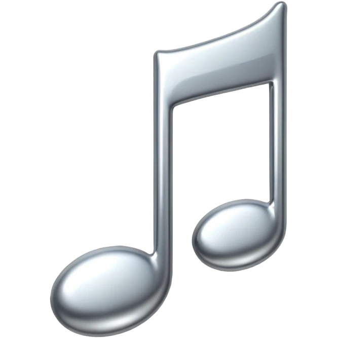 mac os music note metal emoji