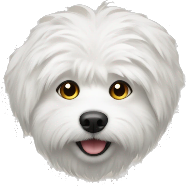 White furry dog  emoji