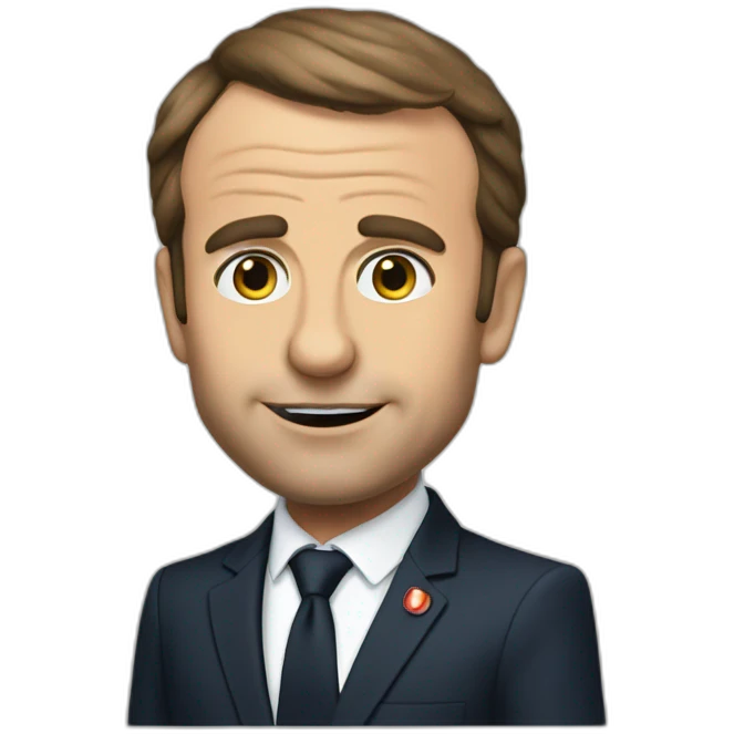 Macron qui fait caca emoji