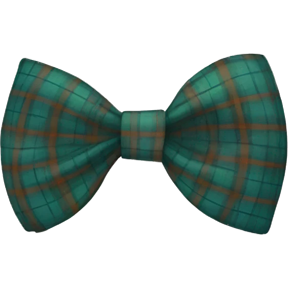 plaid bow emoji