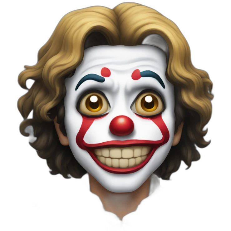 scared michael jackson clown emoji