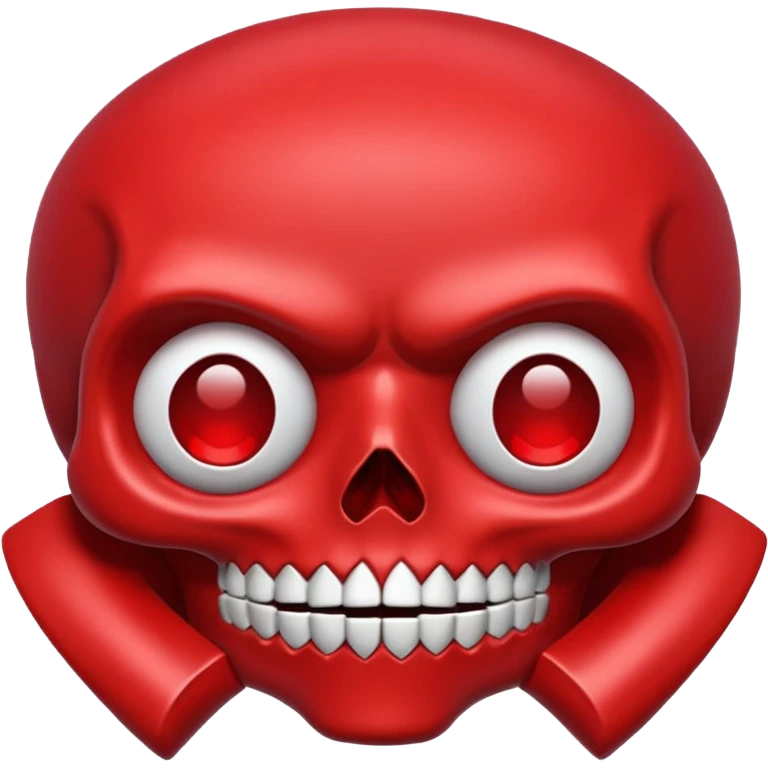 red skull emoji emoji