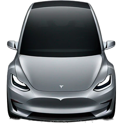 Grey Tesla model Y emoji
