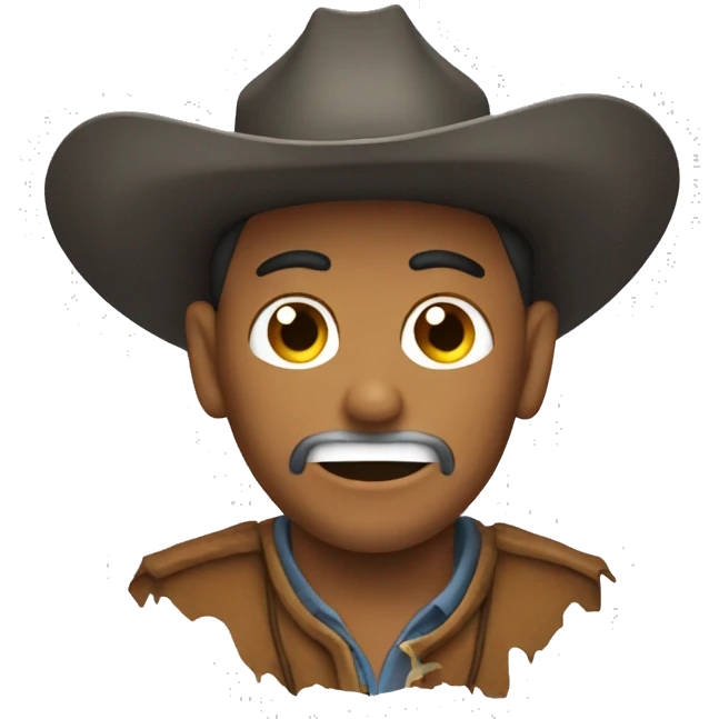 Dead cowboy emoji