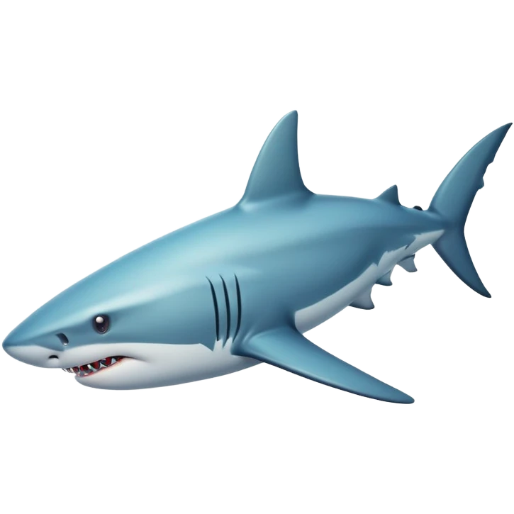 realistic shark with unique colors emoji