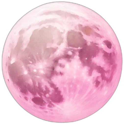 Moon pink emoji