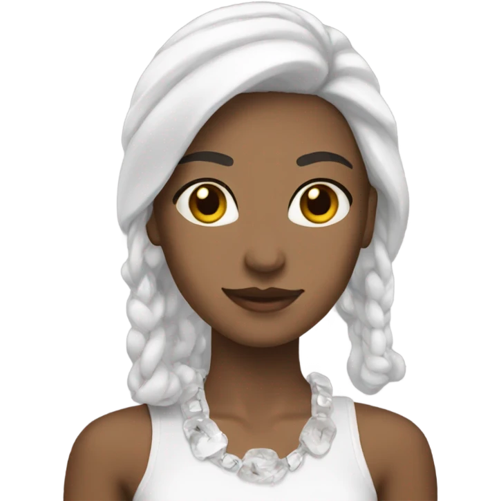 White accessories  emoji