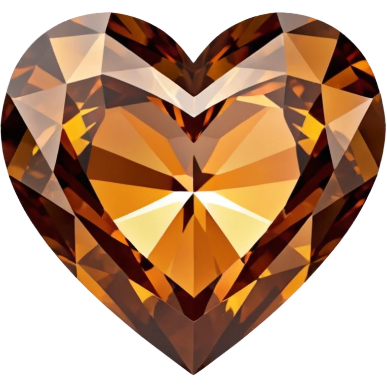 brown heart shaped diamond emoji