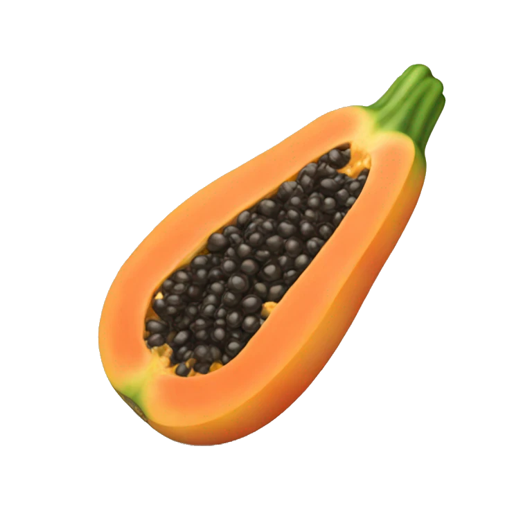 Papaya emoji