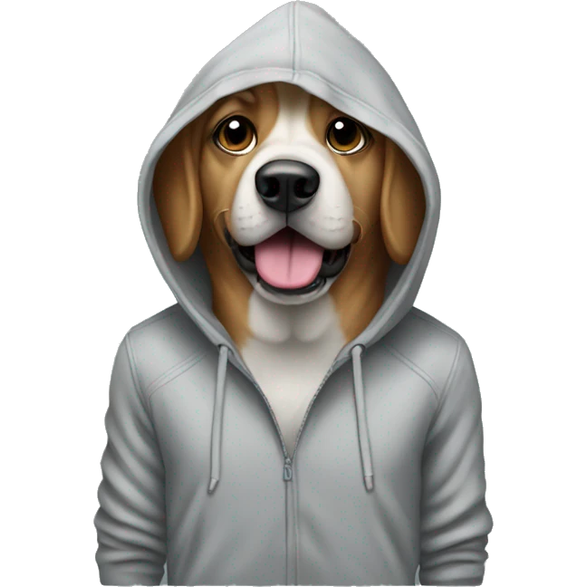 Dog with hoddie emoji
