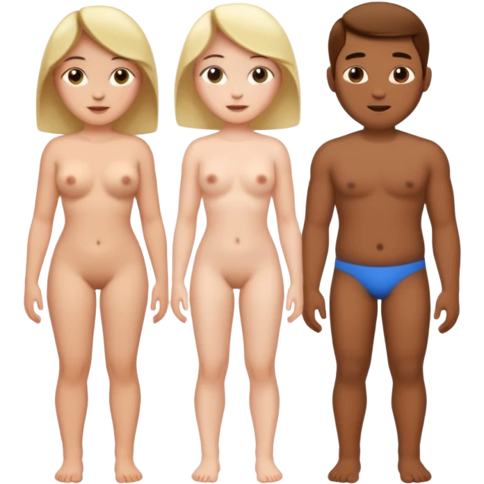 threesome emoji semi naked  emoji