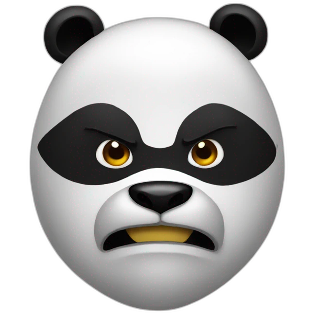 Panda thug emoji
