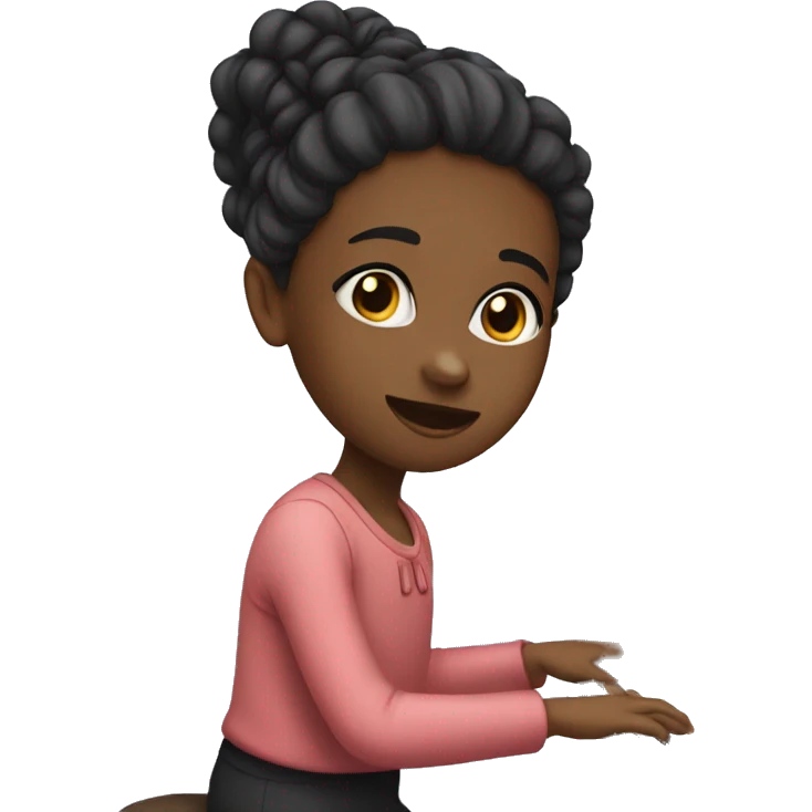 a girl play the piano  emoji