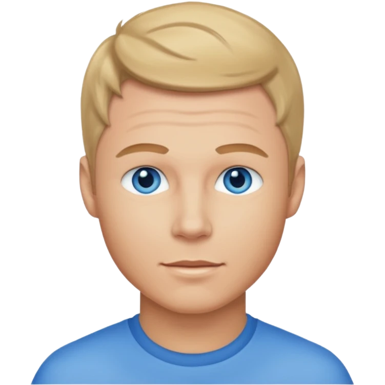Brian Littrell with blue eyes emoji