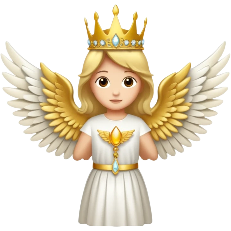 Corona con alas de angel emoji
