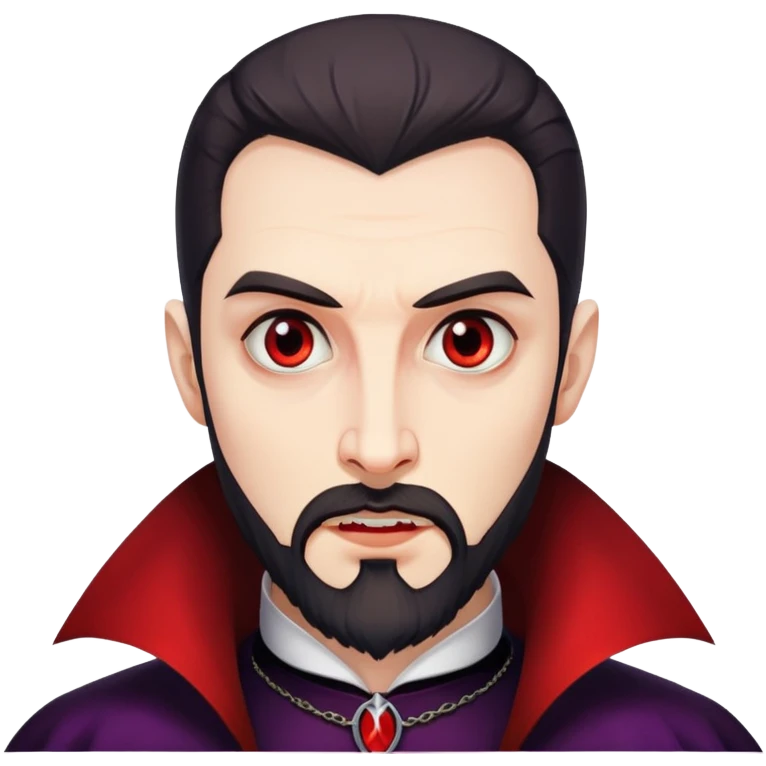 A Beard look Dracula  emoji