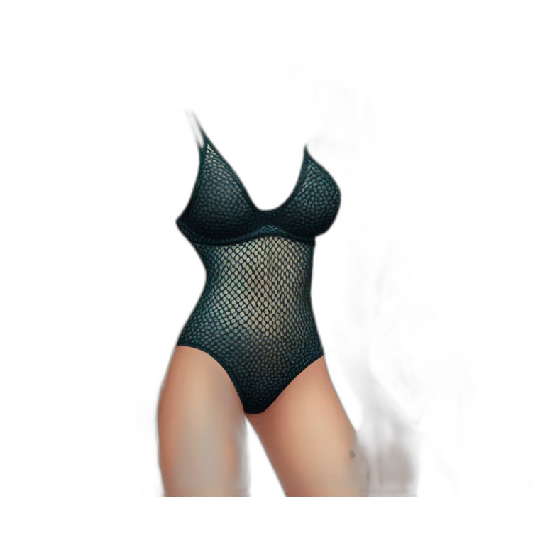 Katarina caucasian posing in fishnet bikini sfw emoji