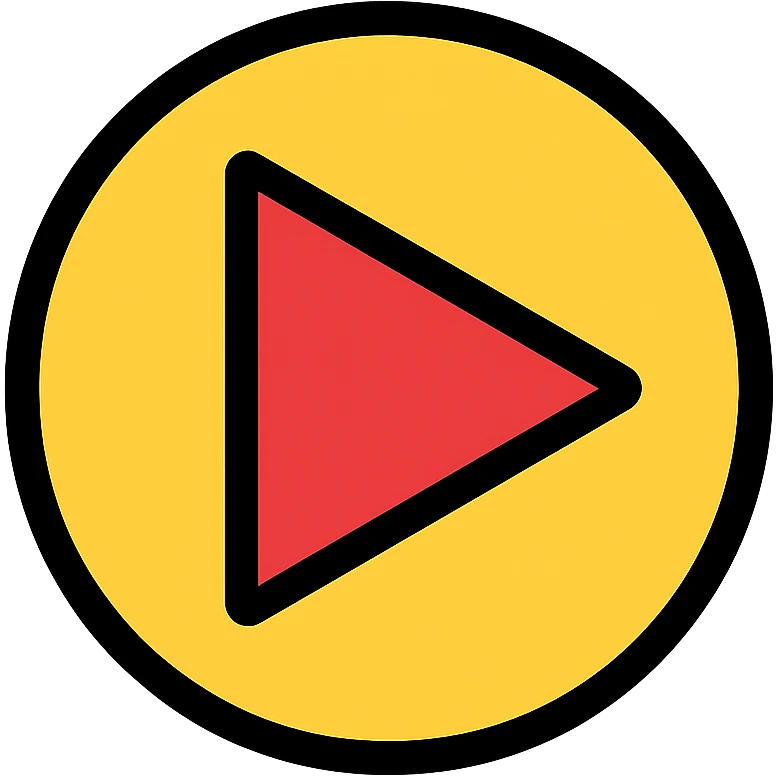 colored play button icon emoji