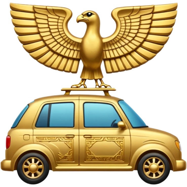 Egyptian item car with Gold Details emoji