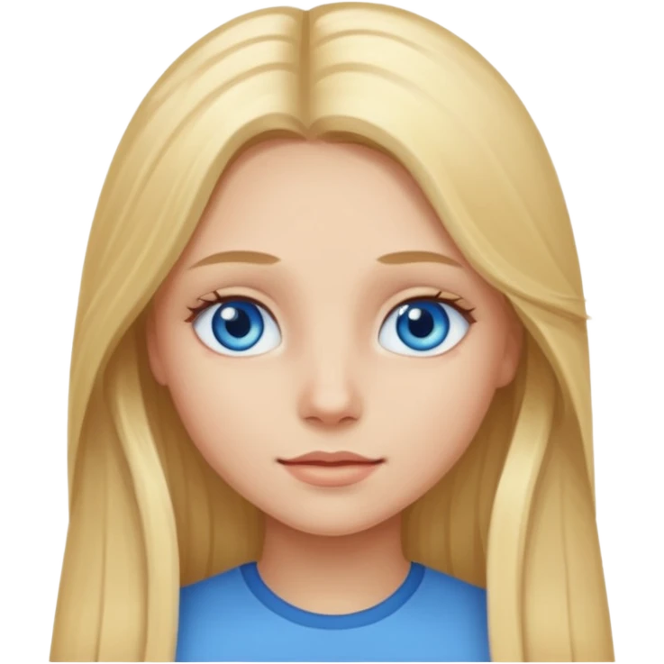 Girl with long blonde hair emoji