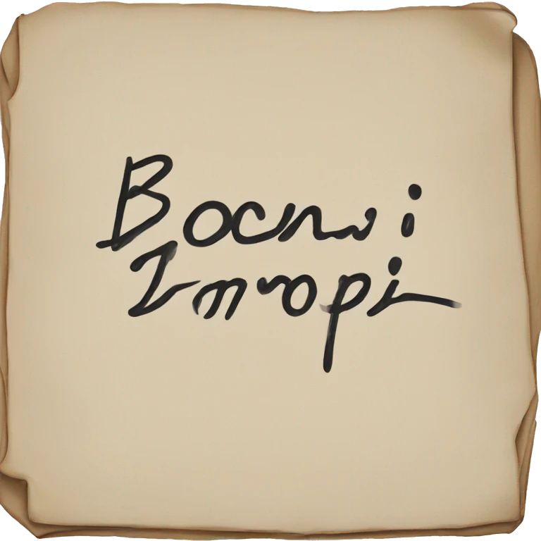 Bonjour handwrite emoji