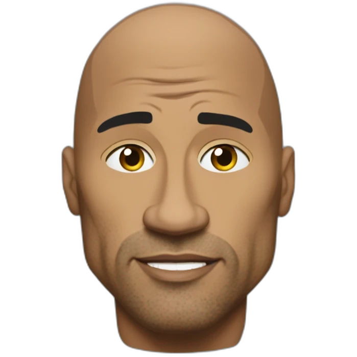 The rock dwane johnson side eye emoji