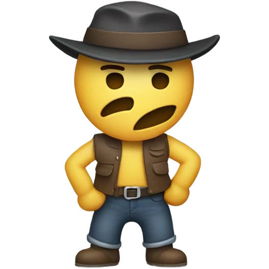 Emoji holding a belt folded  emoji
